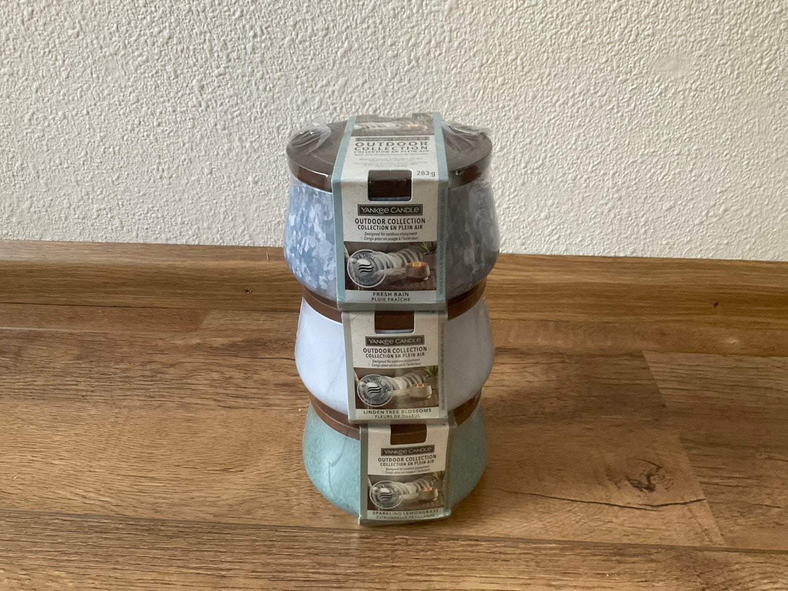 Yankee Candle Outdoor Collection - 3 Geurkaarsen, Ophalen of Verzenden, Nieuw, Meerkleurig, Glas