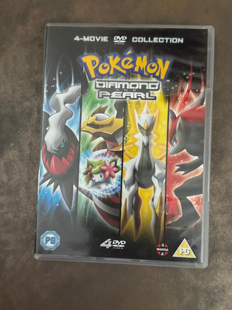 Pokémon Diamond & Pearl 4-Film DVD Collectie, Avontuur, Gebruikt, Alle leeftijden, Boxset