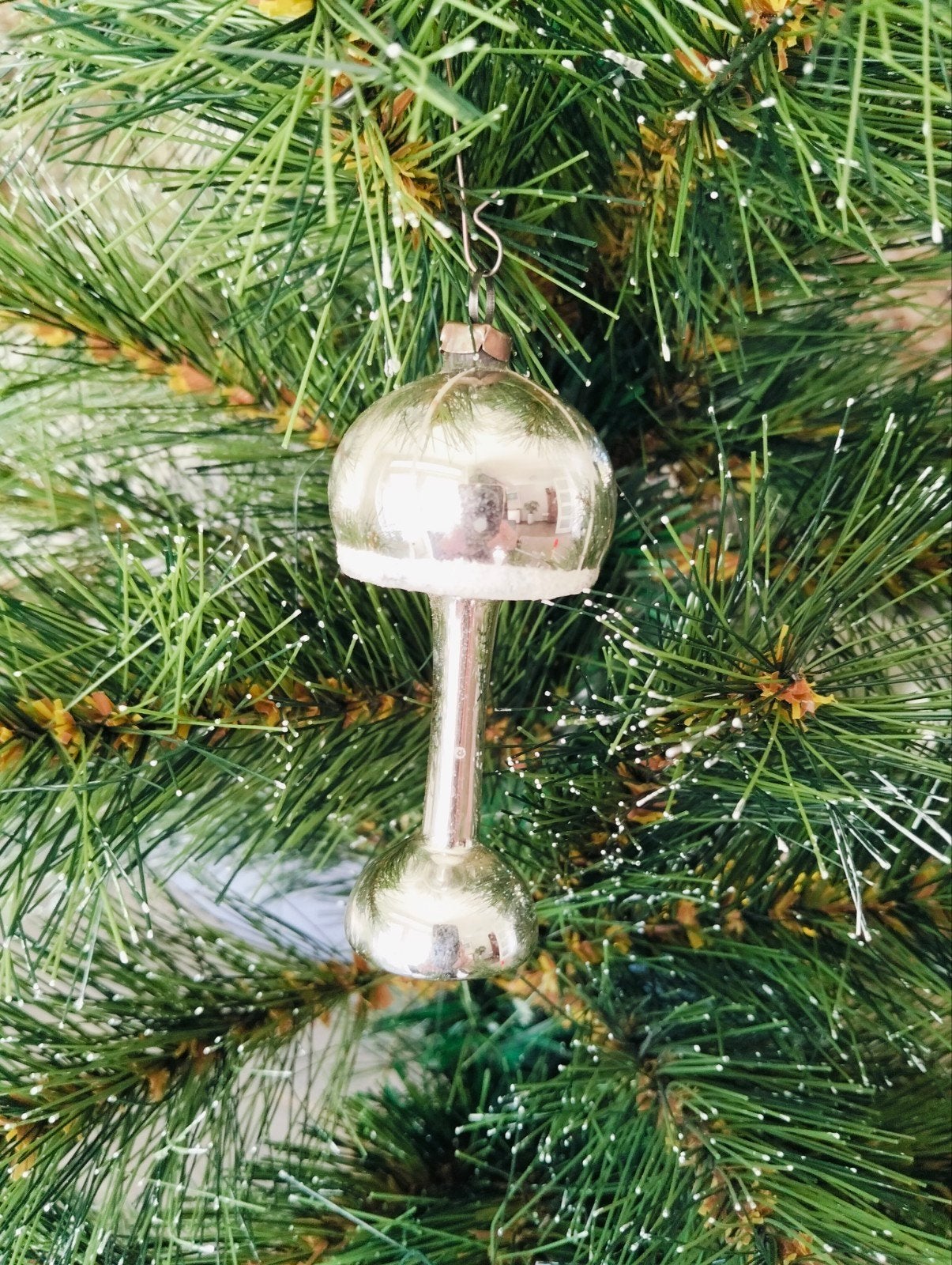 antieke zeldzame kersthanger- lamp, Diversen, Ophalen of Verzenden, Gebruikt