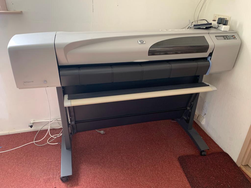 HP Designjet 500 A0 plotter met extra inkt en papier, Computers en Software, Printers, Gebruikt, Printer, Inkjetprinter, Kleur printen