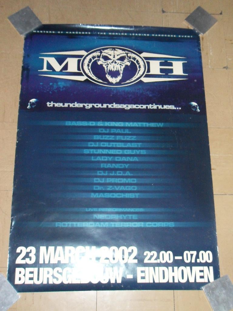 125 Hardcore/ gabber posters, Verzamelen, Posters, Ophalen of Verzenden, Zo goed als nieuw, A1 t/m A3, Film en Tv