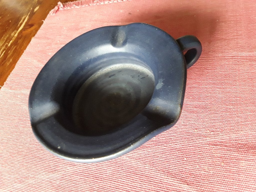 Asbak d.o.k. Blauw, dok, de olde kruyk gedraaid,, Ophalen of Verzenden