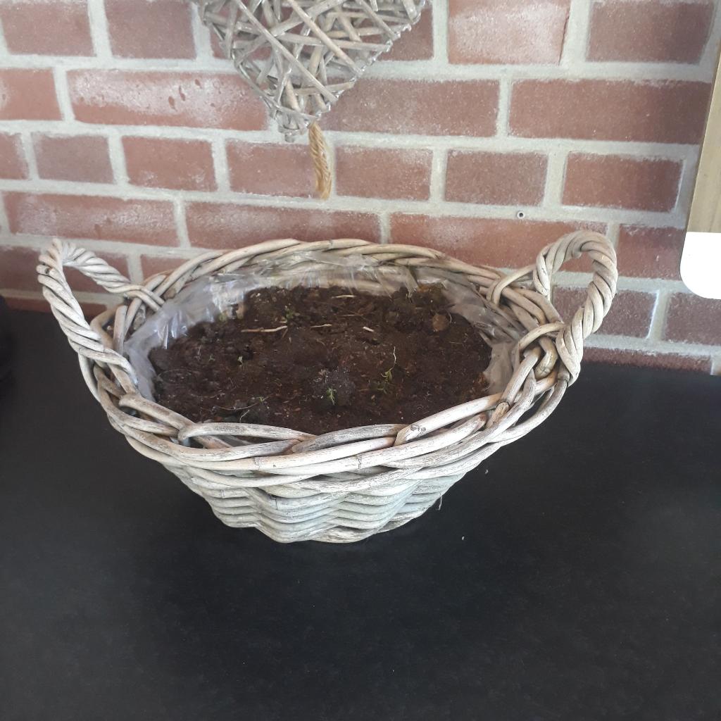 rieten mand, Overige materialen, Rond, Ophalen of Verzenden, Zo goed als nieuw