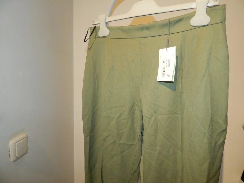 Pierre Balmain nieuwe wollen pantalon gouden groffe rits 42, Verzenden, Maat 42/44 (L), Nieuw, Lang