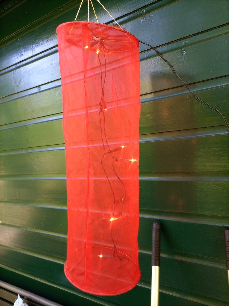Hanglamp rood transparant, Ophalen of Verzenden