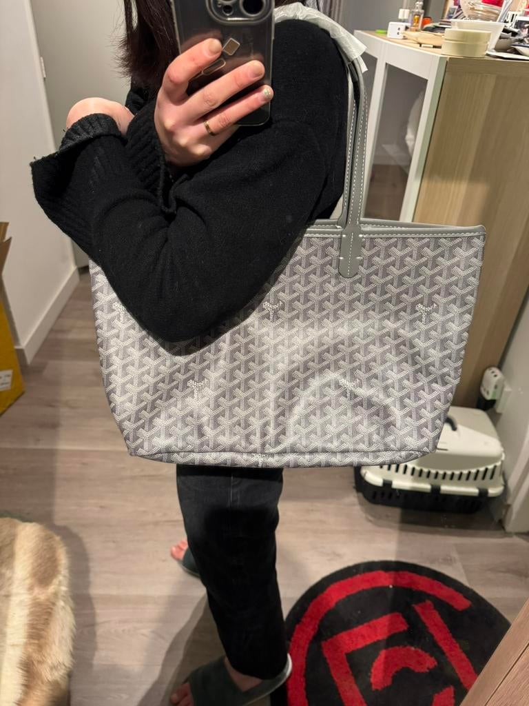 Goyard Bag Brown Medium Canvas Tote Bag, Ophalen of Verzenden, Nieuw, Bruin, Shopper