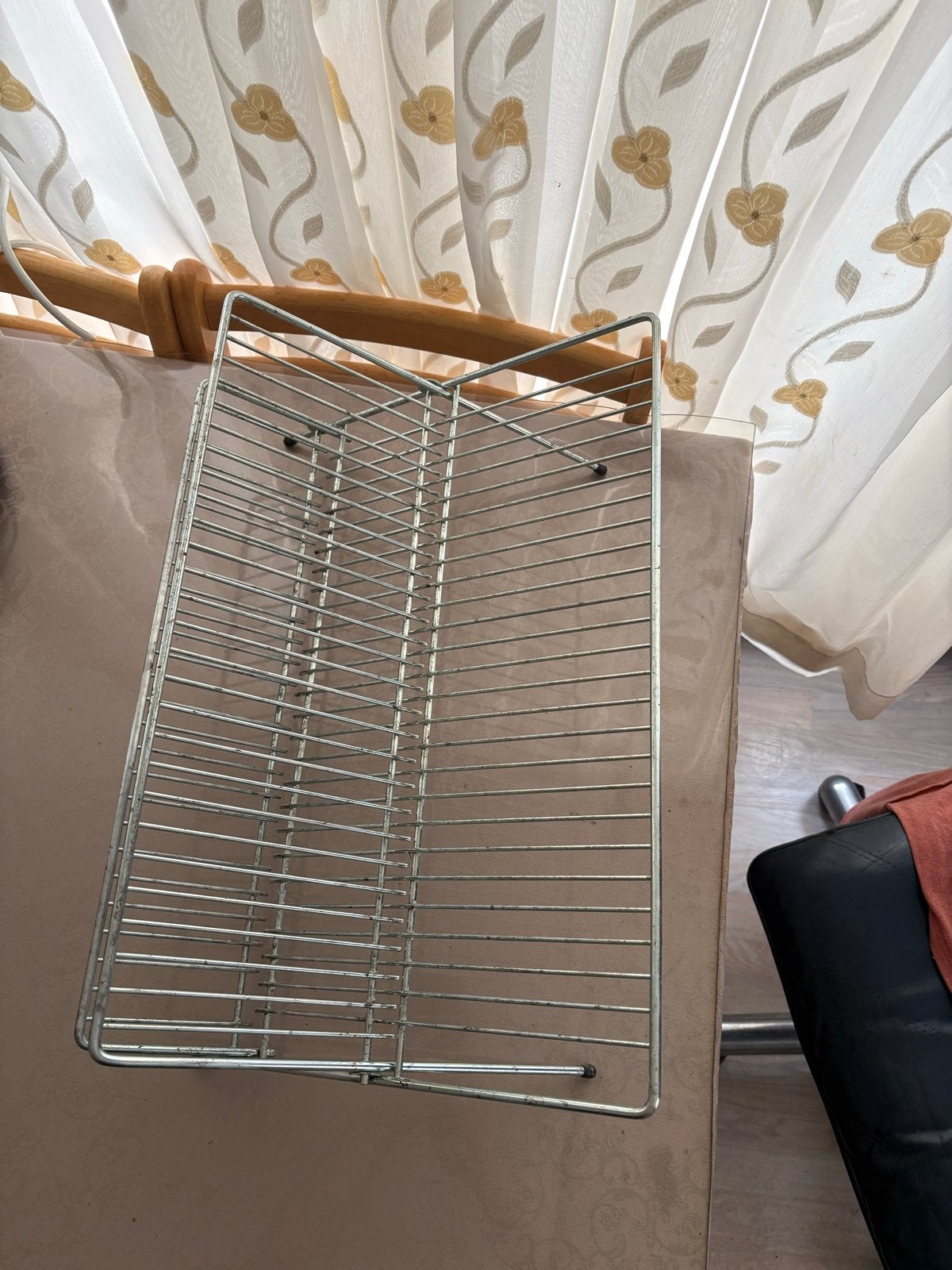 IKEA KVOT Afdruiprek - Inklapbaar & Compact (Verzinkt Metaal, Gebruikt, Bordenrek, IKEA, Zilver