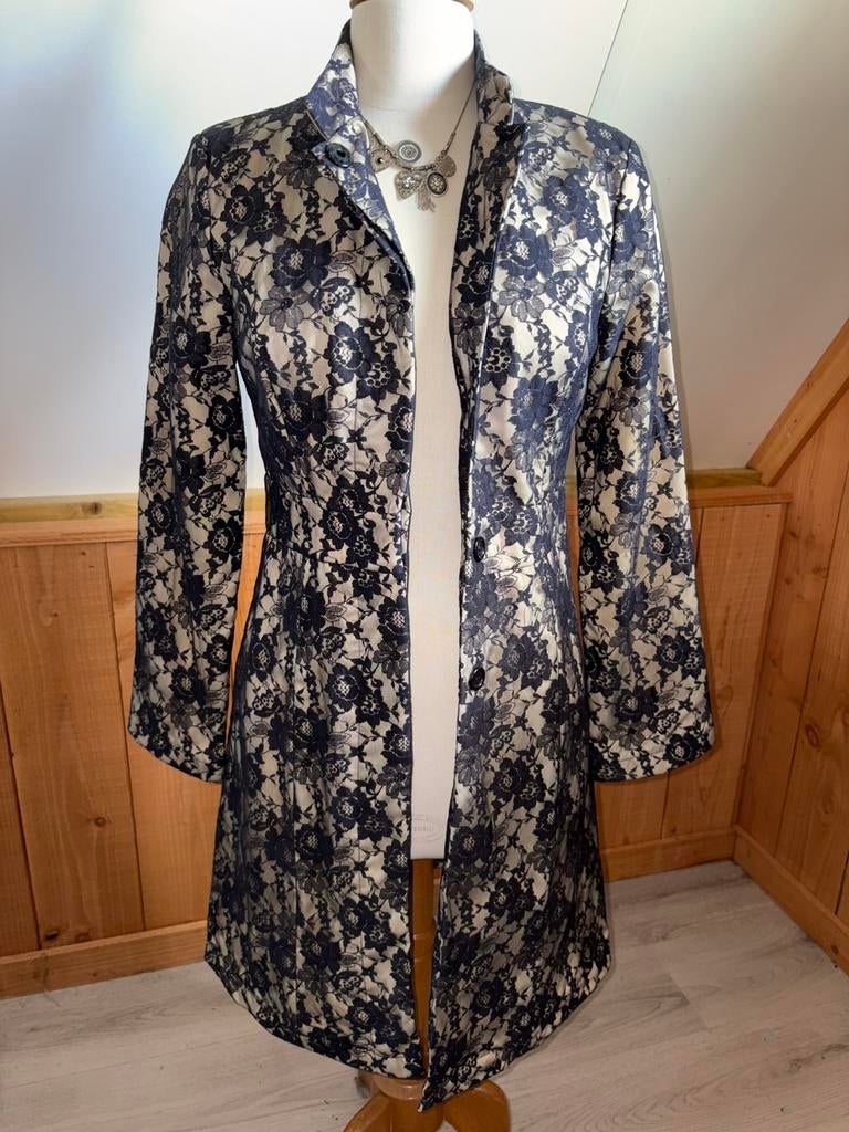 Together aparte jas 36, Kleding | Dames, Blauw, Ophalen of Verzenden, Zo goed als nieuw, Knielengte