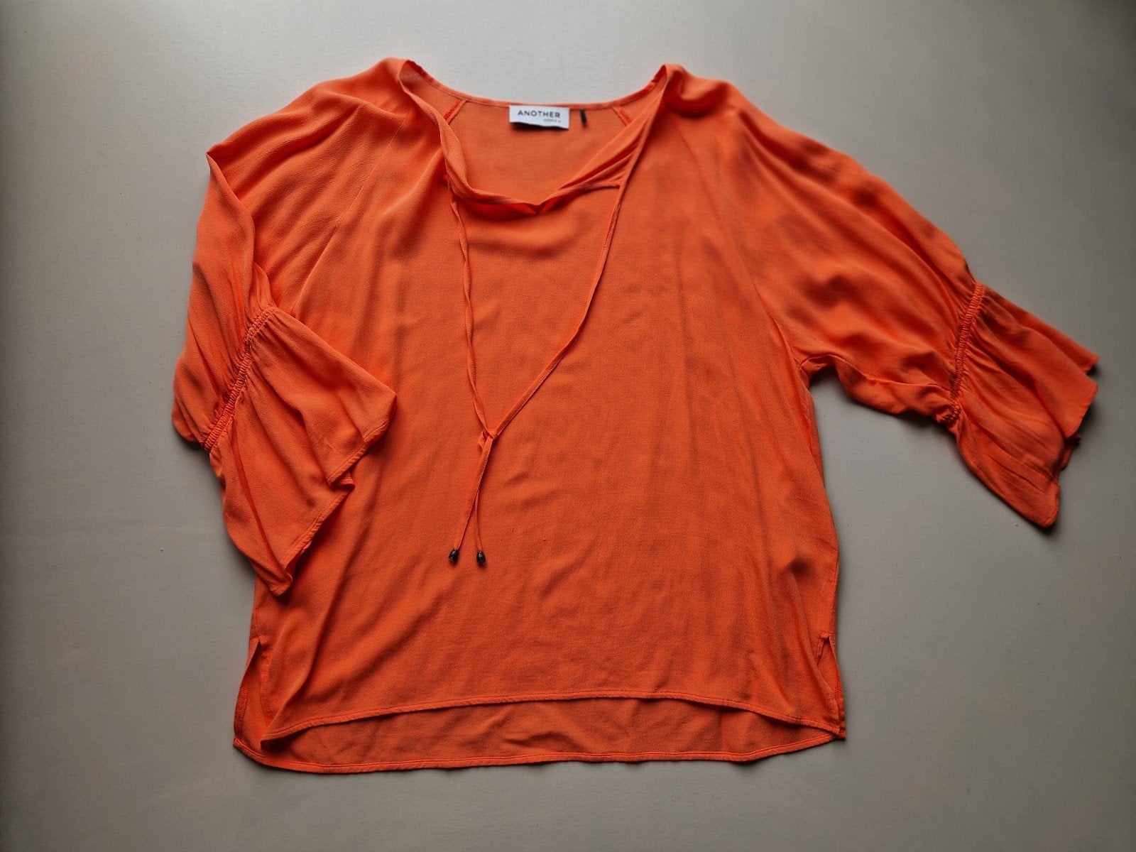 Oranje blouse van Another Woman mt M, Maat 38/40 (M), Oranje, Ophalen of Verzenden, Zo goed als nieuw