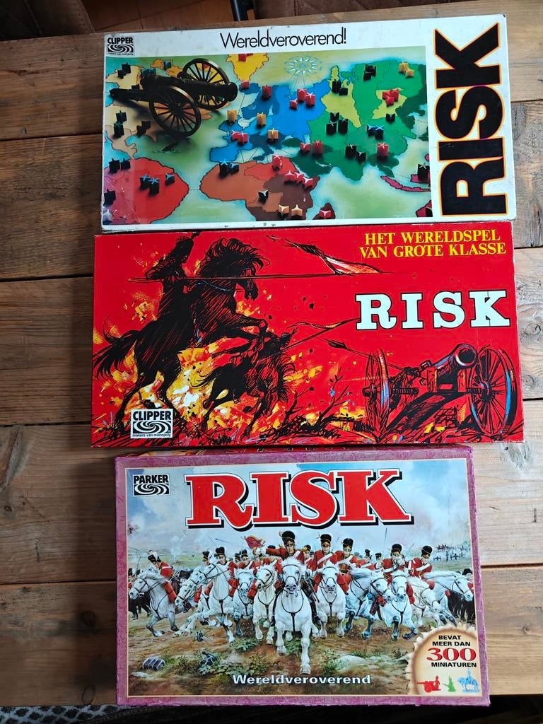 3 X Risk vintage., Hobby en Vrije tijd, Gezelschapsspellen | Bordspellen, Ophalen of Verzenden, Parker., Parker., Parker.