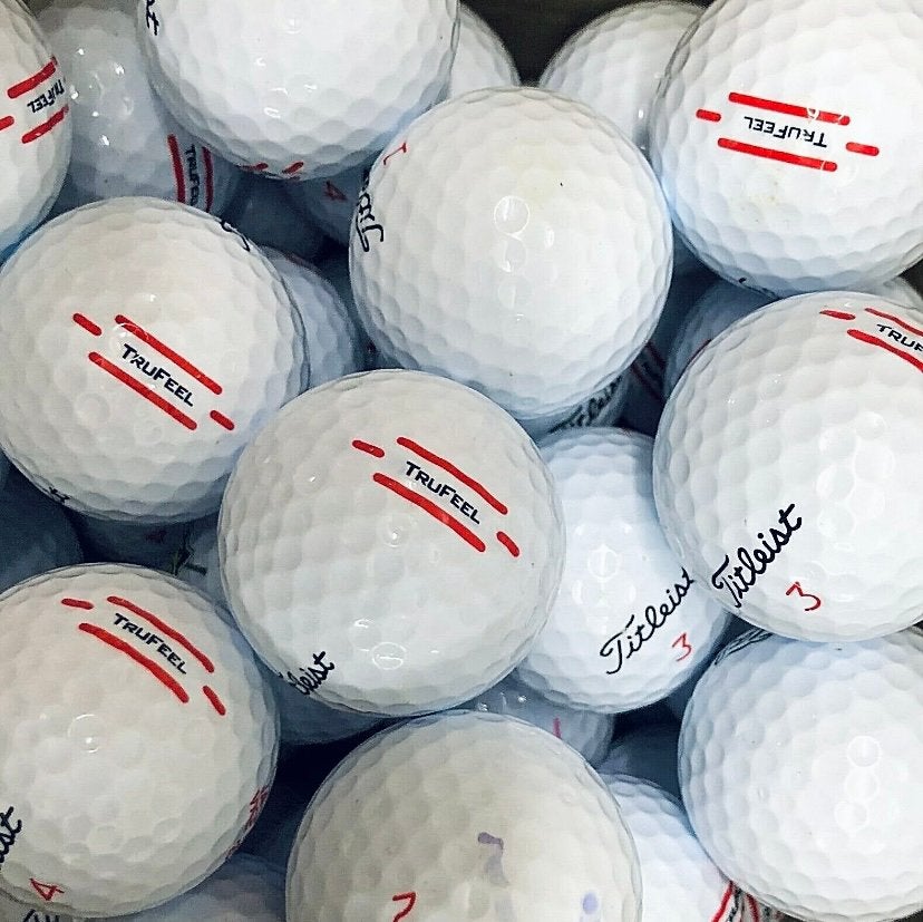 50 Titleist Trufeel golfballen goede kwaliteit, Ophalen of Verzenden, Zo goed als nieuw, Bal(len), Overige merken