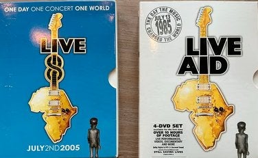 8 DVD LIVE AID COMPLEET MCCARTNEY U2 DYLAN MADONNA QUEEN, Alle leeftijden, Verzenden, Zo goed als nieuw, Concert