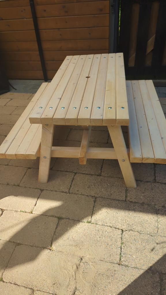 Kinder picknick tafel, Tuin en Terras, Picknicktafels, Ophalen of Verzenden, Rechthoekig, Hout