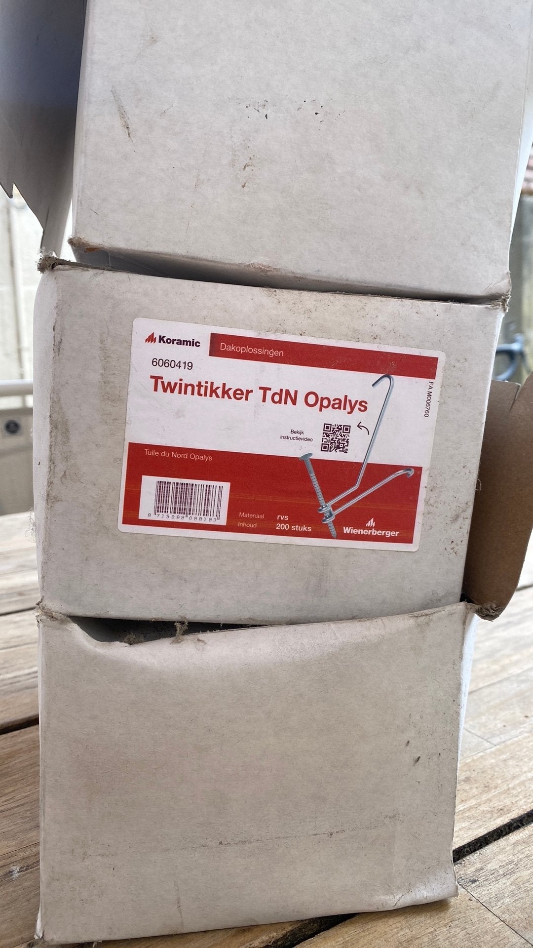 Koramic twintikker TdN Opalys, Doe-het-zelf en Verbouw, Overige kleuren, Overige typen, Ophalen of Verzenden, Zo goed als nieuw