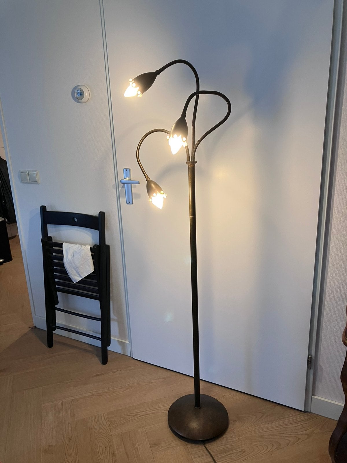 Vloerlamp koper brons, Ophalen, Zo goed als nieuw, 150 tot 200 cm