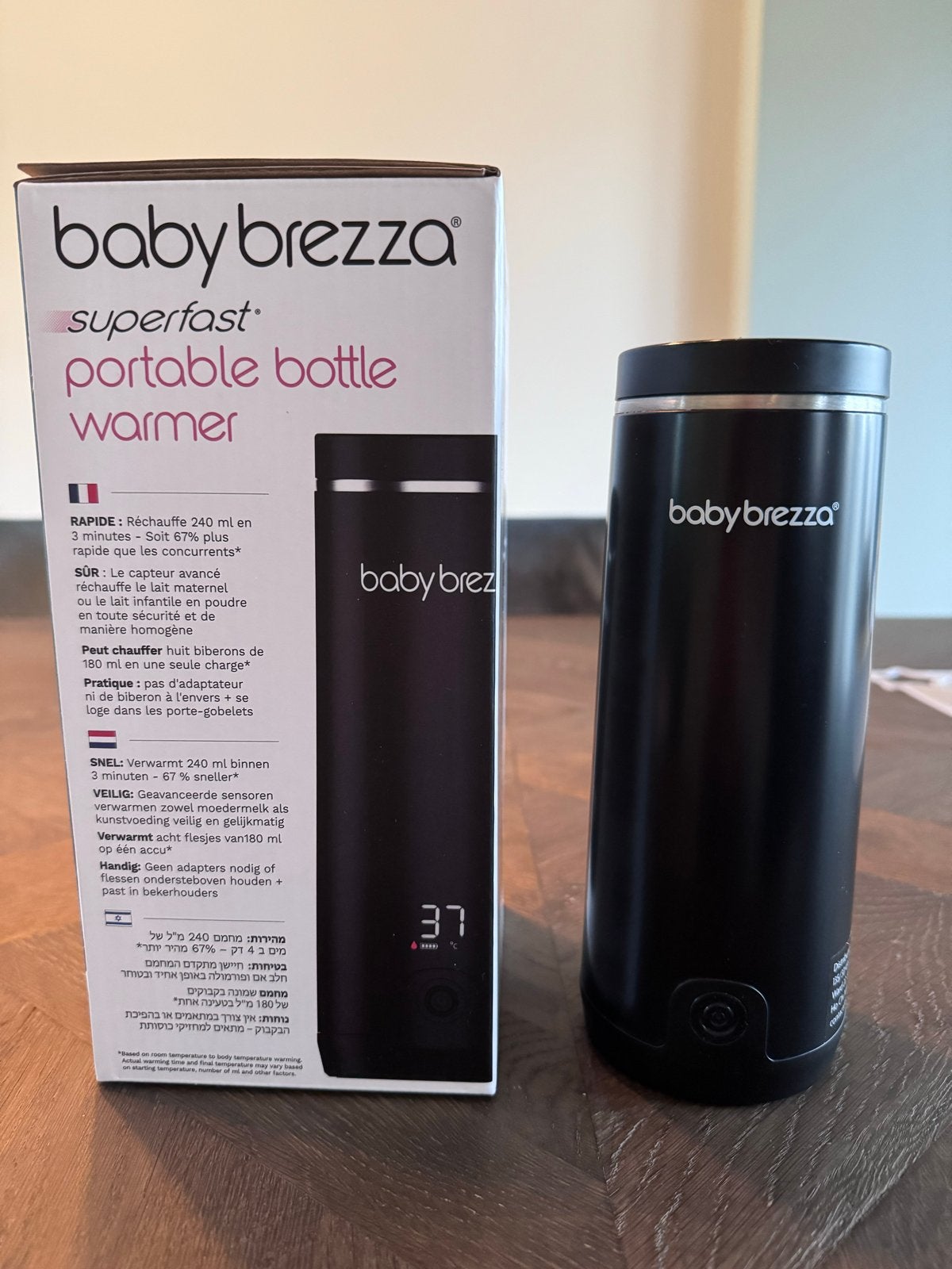 Baby Brezza Superfast Draagbare Flessenwarmer, Ophalen, Flessen- of potjesverwarmer, Zo goed als nieuw, Draagbaar