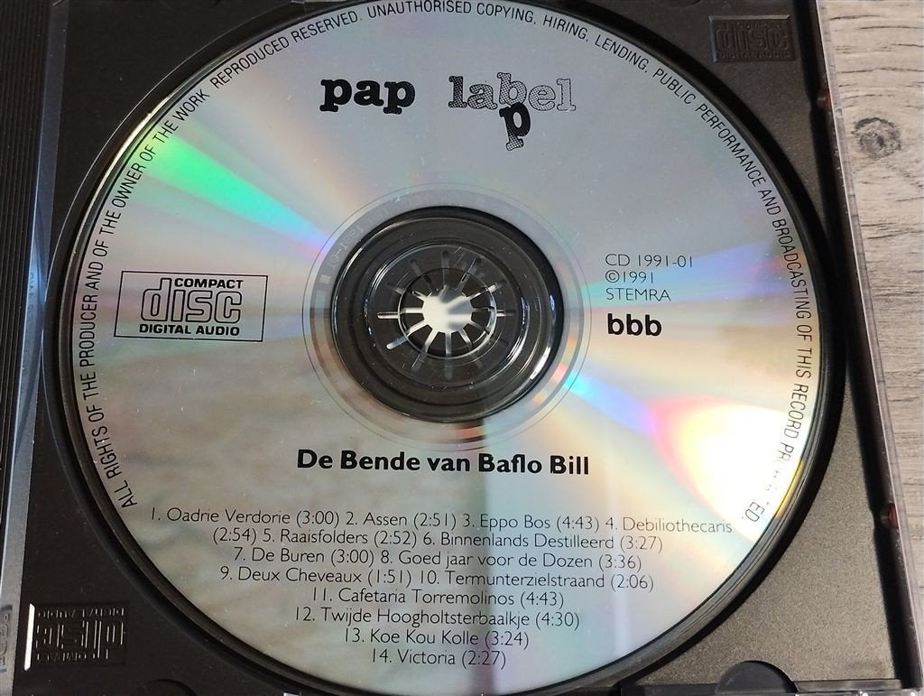 De Bende Van Baflo Bill ‎– De Bende Van Baflo Bill [Gesignee, Ophalen of Verzenden, Zo goed als nieuw, Levenslied of Smartlap