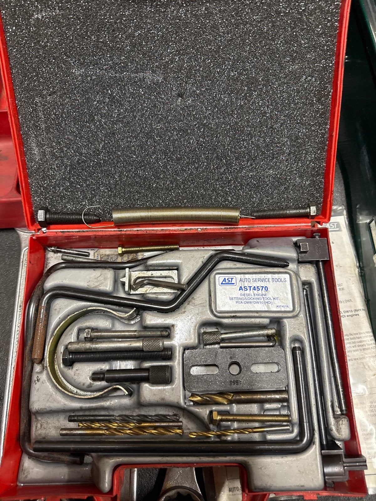 AST Auto Service Tools Diesel Motor Timing Tool Kit, Auto diversen, Autogereedschap, Ophalen of Verzenden, Gebruikt
