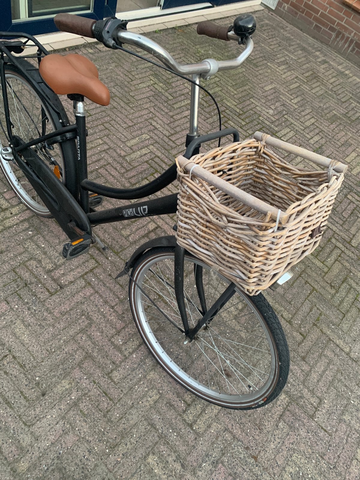 Zwarte Sparta meisjesfiets – 26 inch, Ophalen, Gebruikt, Terugtraprem, Versnellingen