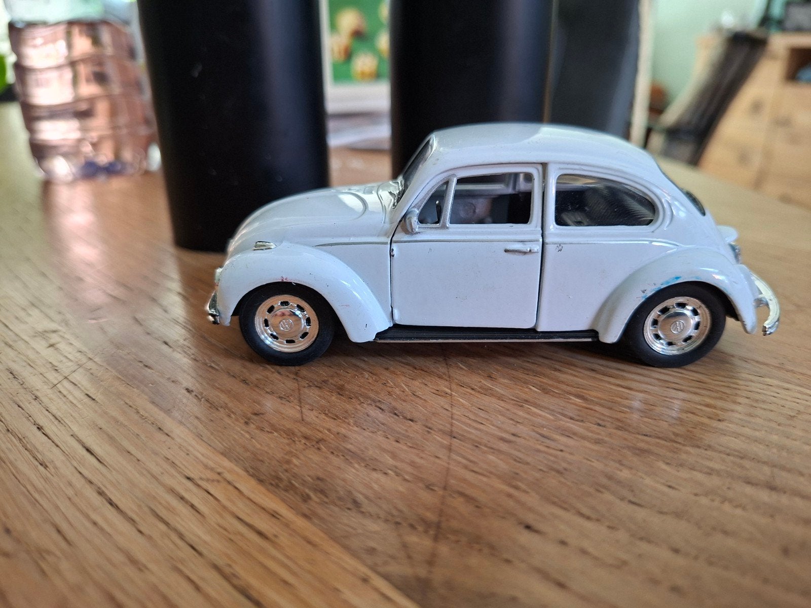 Witte VW Kever modelauto - Zo goed als nieuw, Ophalen of Verzenden, Zo goed als nieuw, Overige typen