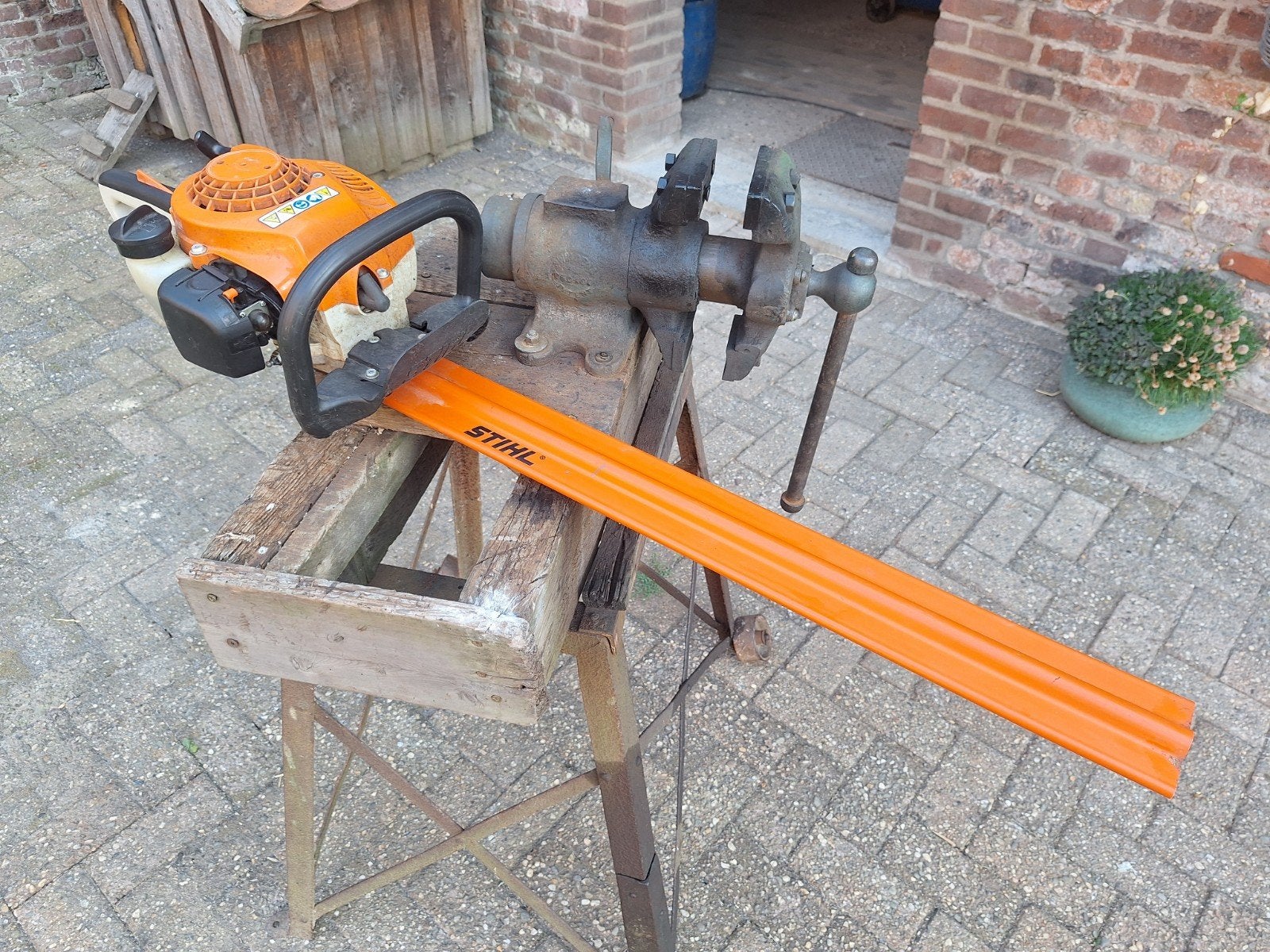 Stihl Heggenschaar, Ophalen, Gebruikt, Benzine