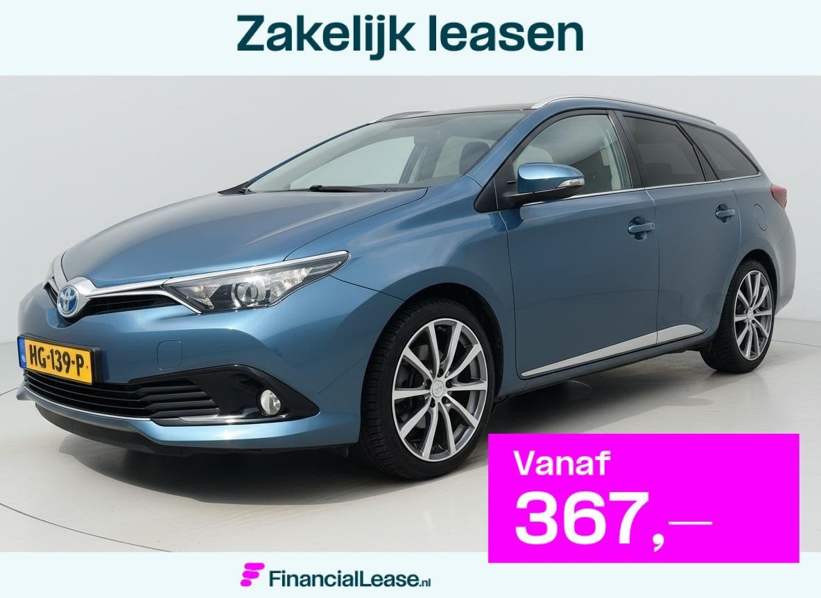 Toyota Auris Touring Sports 1.8 Hybrid Lease AUTOMAAT PANO C, Gebruikt, Euro 6, Blauw, Origineel Nederlands