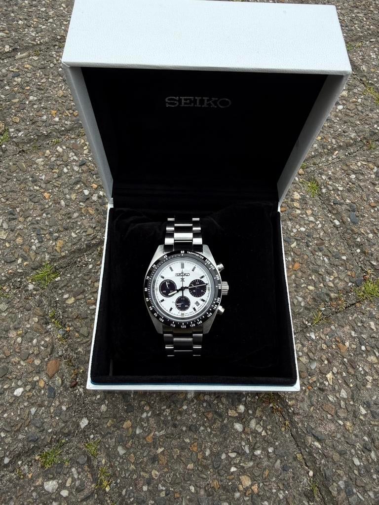 Seiko Prospex Speedtimer Panda Chronograph (V192), Sieraden, Tassen en Uiterlijk, Horloges | Heren, Staal, Verzenden, Polshorloge