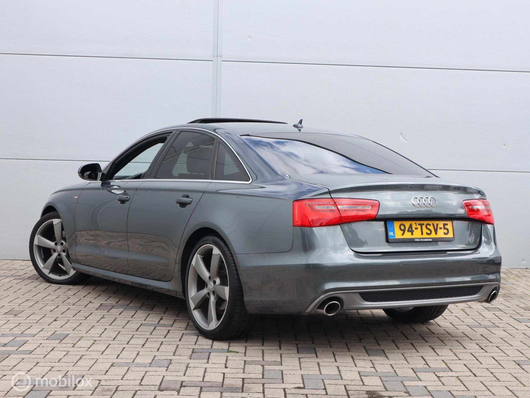 Audi A6 2.8 FSI quattro S Line LED Automaat Pano Leer Stoelv, Auto's, Euro 5, Gebruikt, Zwart, 2773 cc
