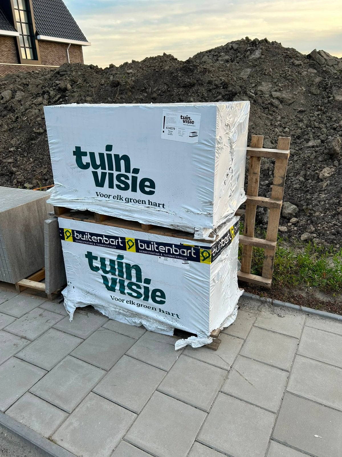 Tuintegels 60x60 - 9.36m2 NIEUW, Ophalen, Zo goed als nieuw, Beton, Terrastegels