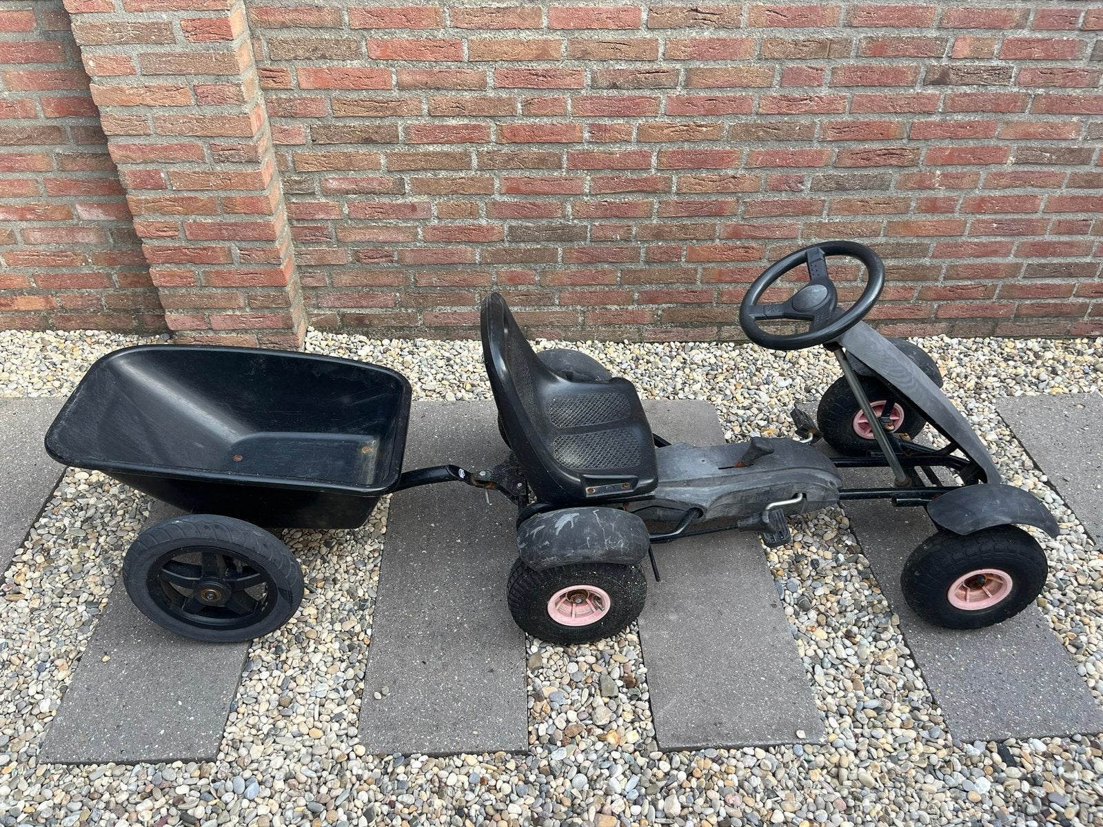 Berg skelter met aanhanger, Ophalen, Gebruikt, Berg, Met kar of aanhanger