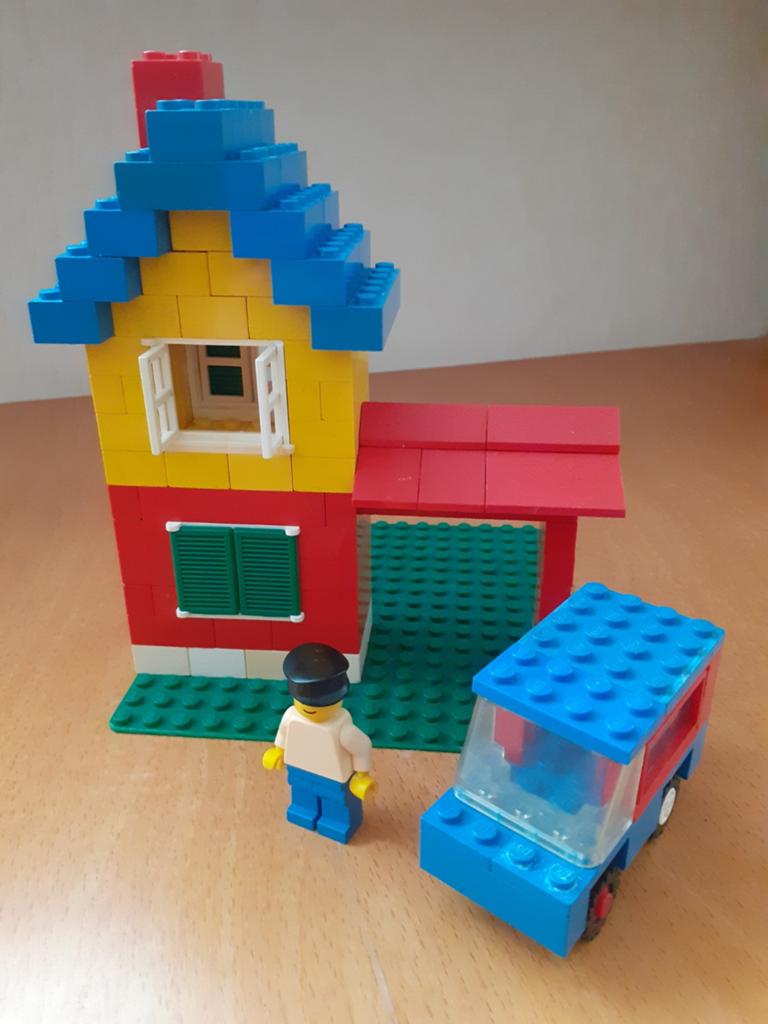 LEGO basis-set huis, molen auto en figuur, Ophalen of Verzenden, Gebruikt, Overige typen