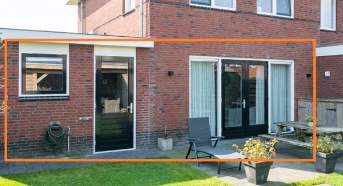 Pui, deur en raam, Doe-het-zelf en Verbouw, Kozijnen en Schuifpuien, Ophalen, Deurkozijn, 225 cm of meer, Inclusief glas