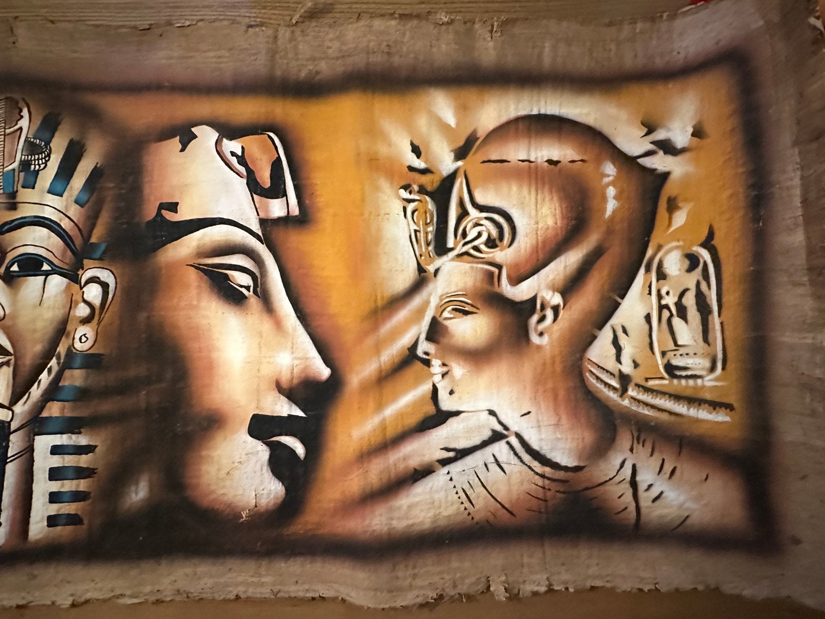 te koop echt papyrus doek uit egypte, Antiek en Kunst, Ophalen of Verzenden