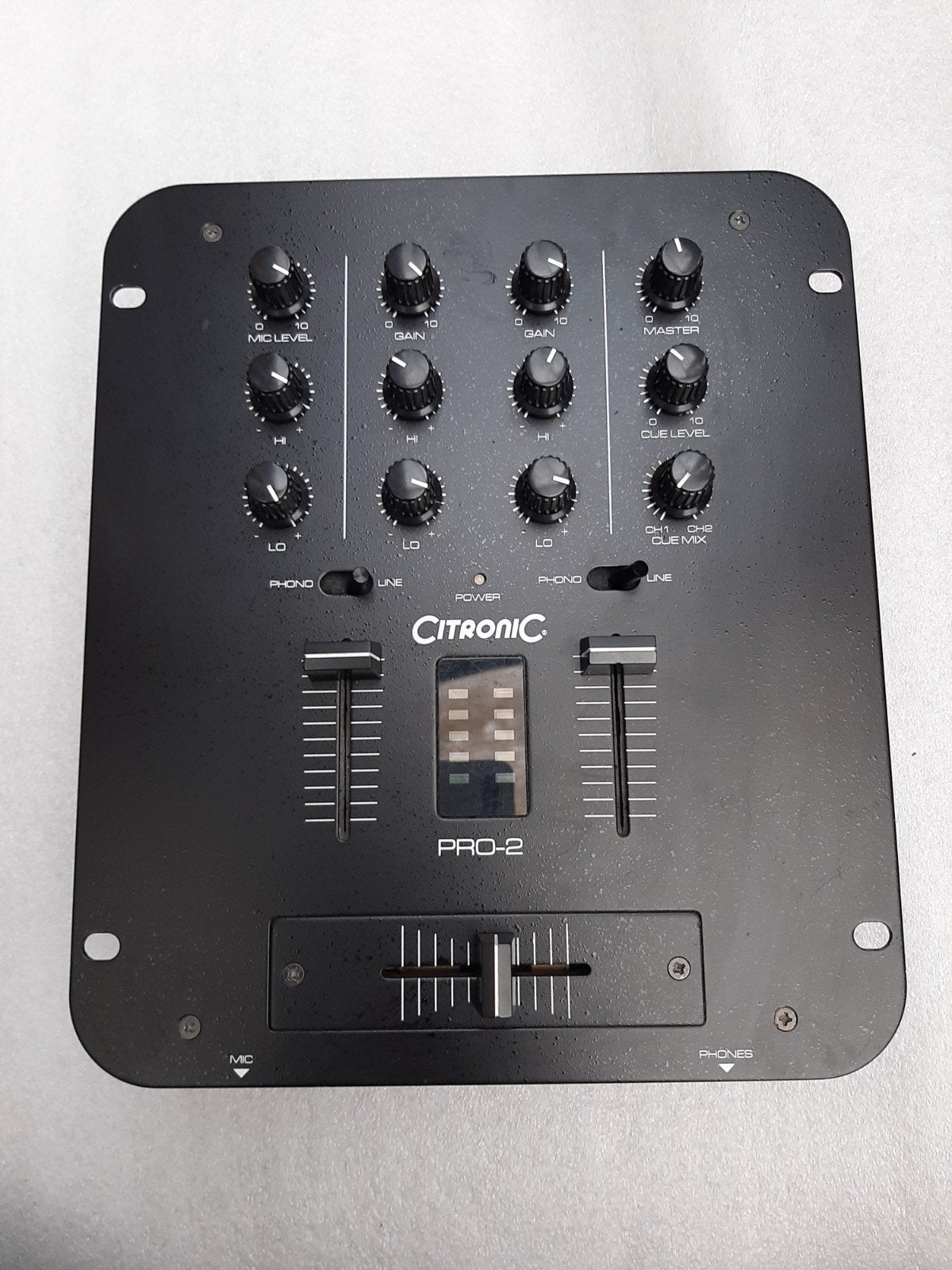 Citronic PRO-2 DJ Mixer - Compacte 2-kanaals mixer, Ophalen of Verzenden