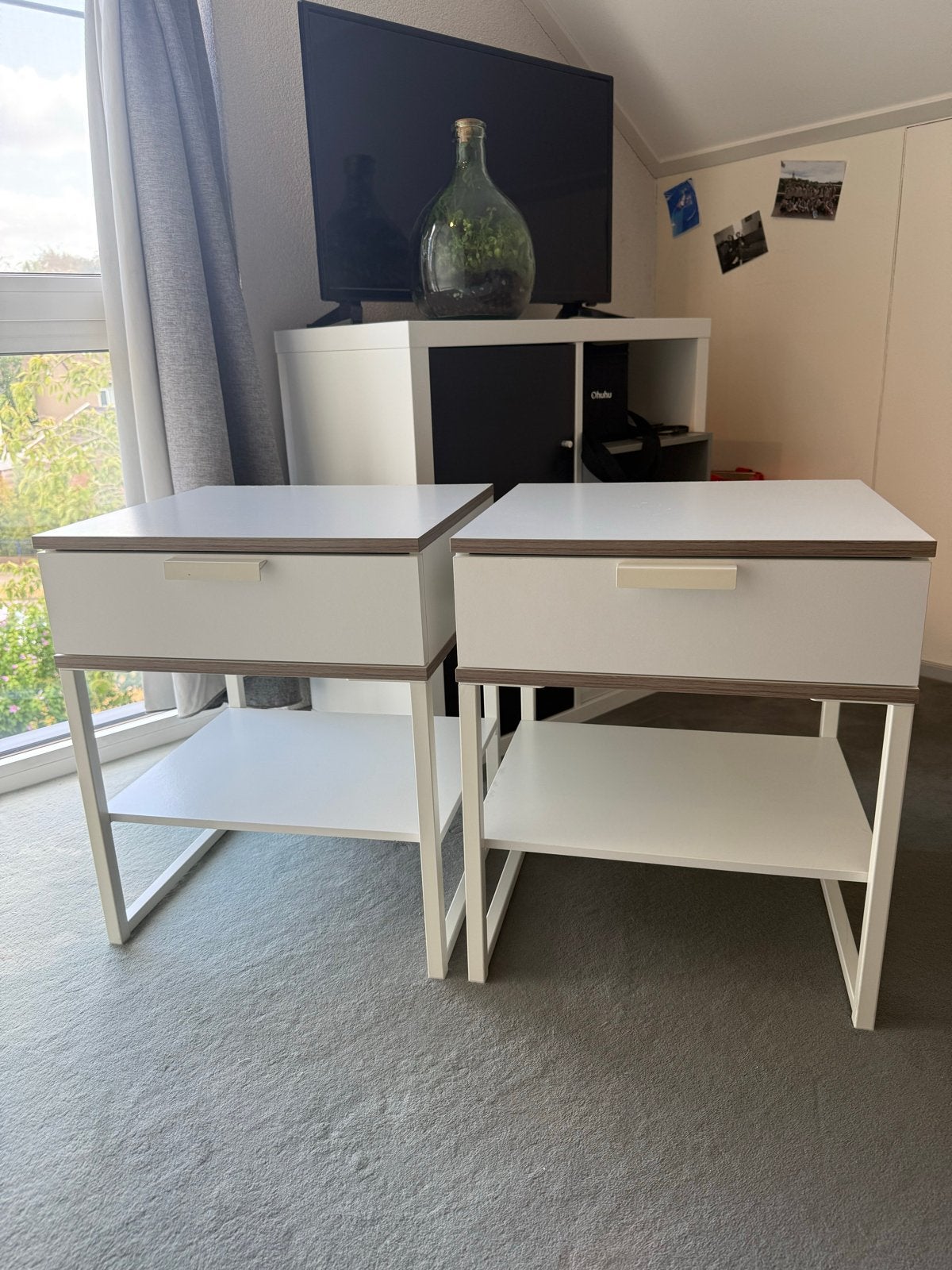 Ikea Trysil Nachtkastjes (2 stuks) - 45x40x53cm, Ophalen, Gebruikt, 45 tot 65 cm, Minder dan 55 cm