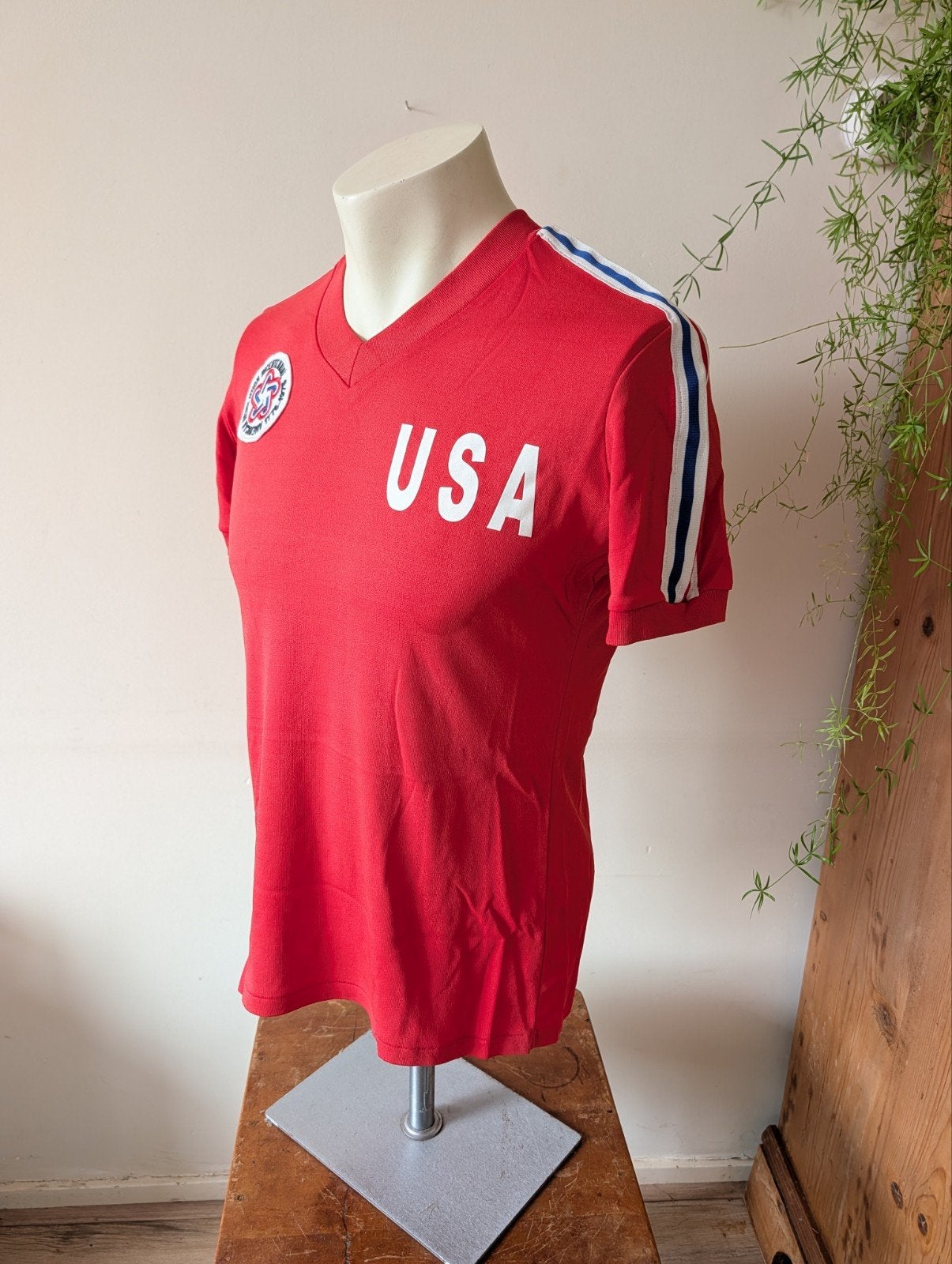 USA Bicentennial 1976 vintage Adidas shirt – Gestikt #2, Ophalen of Verzenden, Buitenlandse clubs, Shirt
