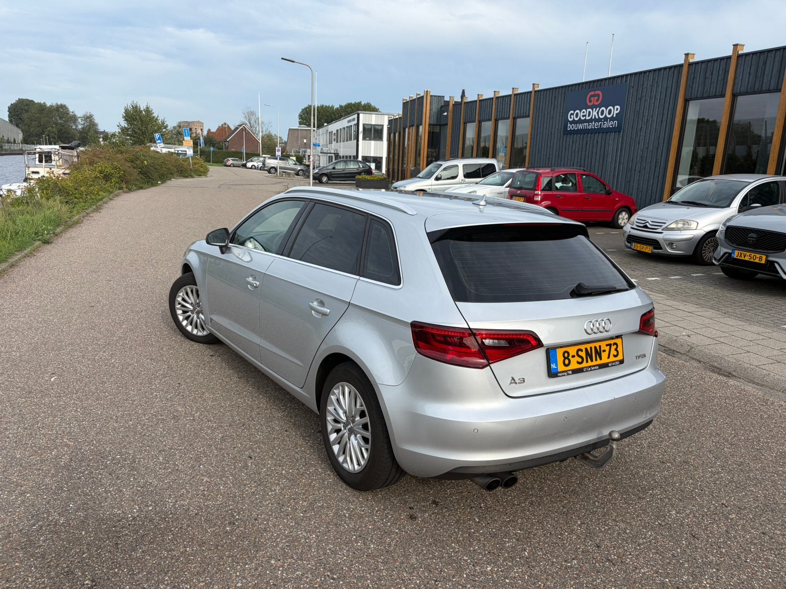 Audi A3 1.4 Tfsi 90KW Sportback S-tronic 2013 Grijs, Auto's, Zwart, Leder en Stof, 122 pk, 650 kg