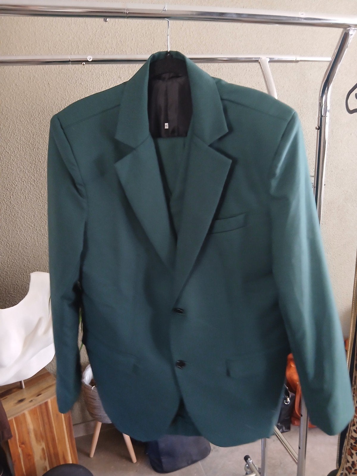 Groen herenpak - Maat xl, Kleding | Heren, Kostuums en Colberts, Maat 52/54 (L), Onbekend, Ophalen of Verzenden, Zo goed als nieuw