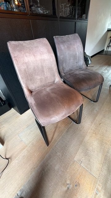Ter overname: 6 eetkamerstoelen Henders & Hazel, Ophalen, Gebruikt, Overige kleuren, Metaal