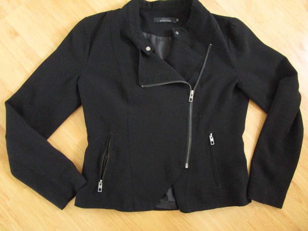 Only - zwart biker jasje maat M, Maat 38/40 (M), Only, Zwart, Ophalen of Verzenden