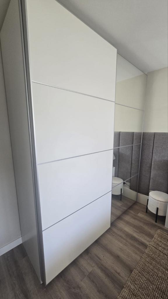 Ikea pax deuren schuifdeuren met spiegel (set van 2), Ophalen, Zo goed als nieuw, Eenpersoons