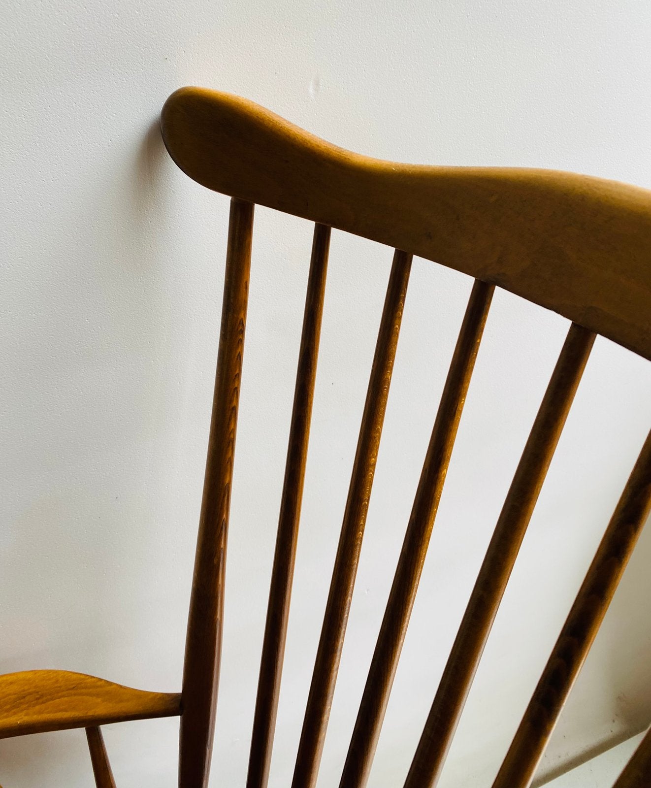 Scandinavisch pine schommelstoel , jaren 60, Gebruikt, Onbekend, Ophalen of Verzenden, Onbekend