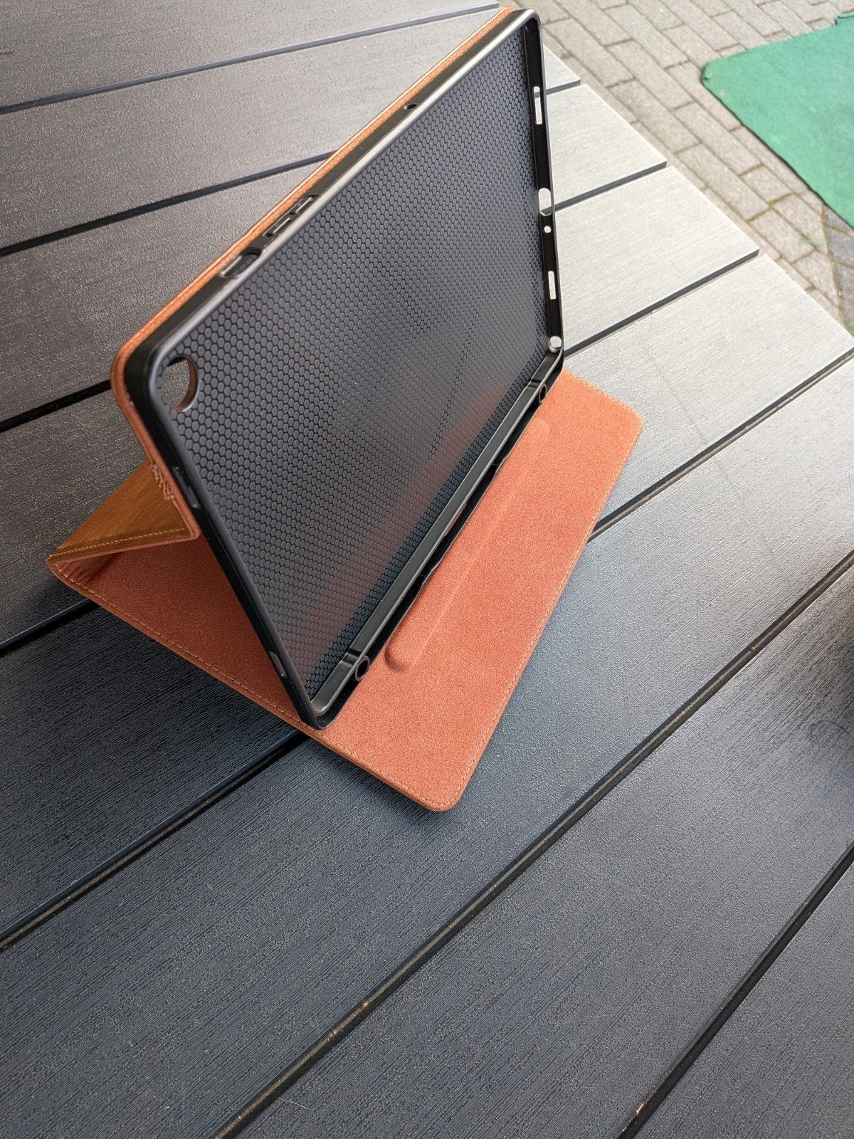 Rosso Hoes voor Samsung Galaxy Tab A9 Plus - Bruin, Computers en Software, Tablet-hoezen, Ophalen, Rosso, 11 inch, Nieuw