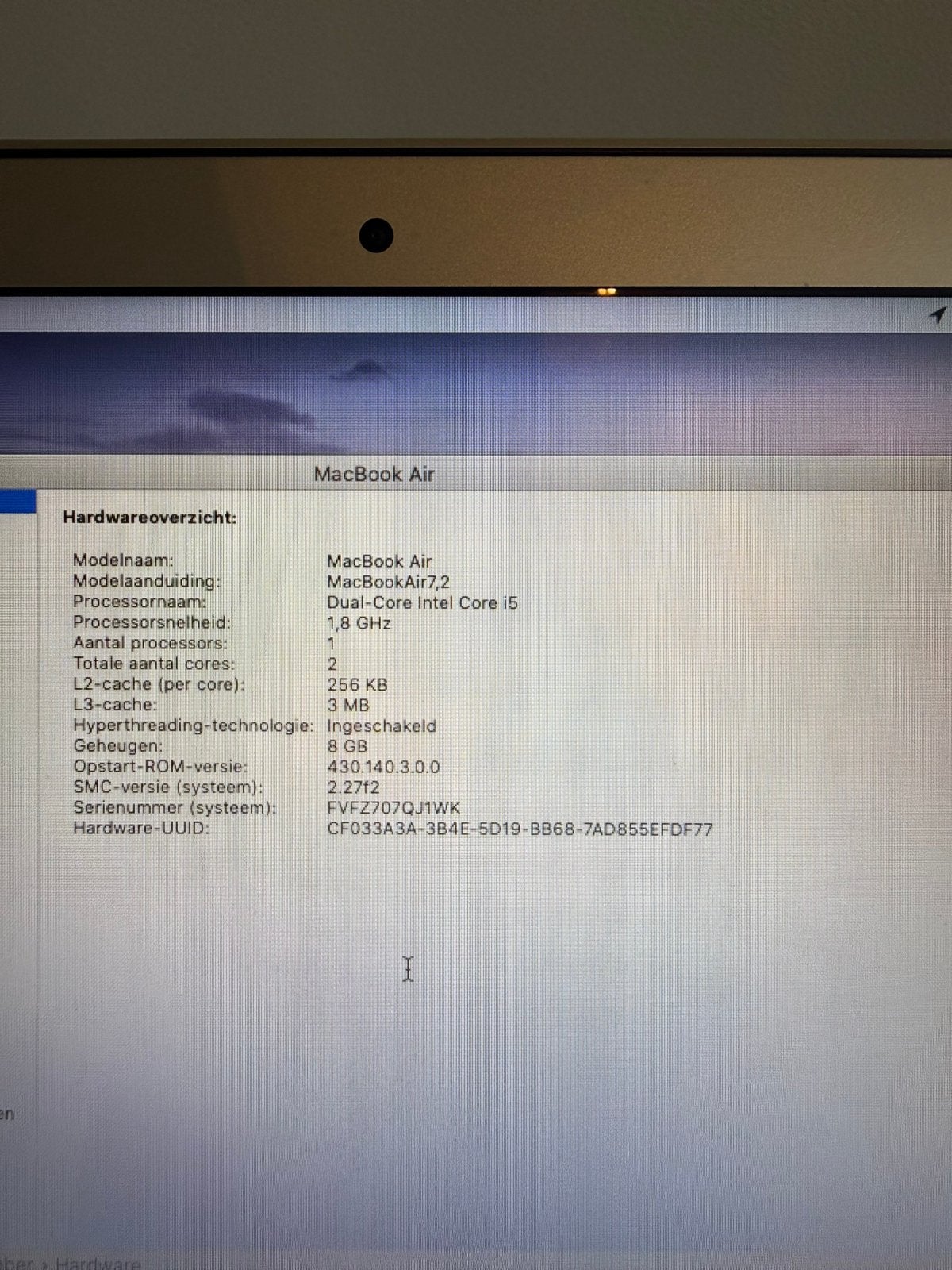 Foto 7 van Apple MB air 13 1.8 GHZ IC15