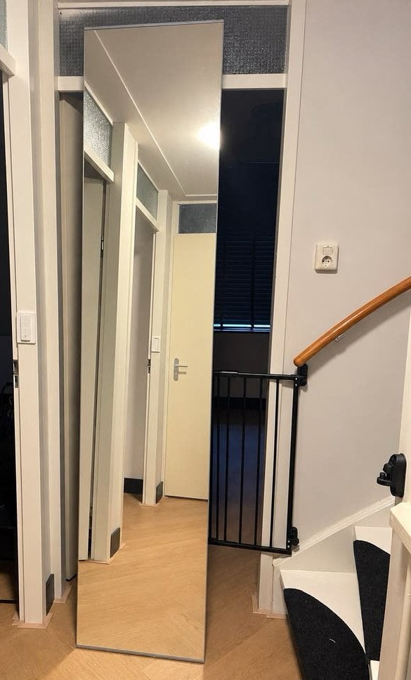 2x IKEA PAX ÅHEIM spiegeldeur 50x229 cm met scharnieren, Ophalen, Gebruikt, 200 cm of meer, Rechthoekig