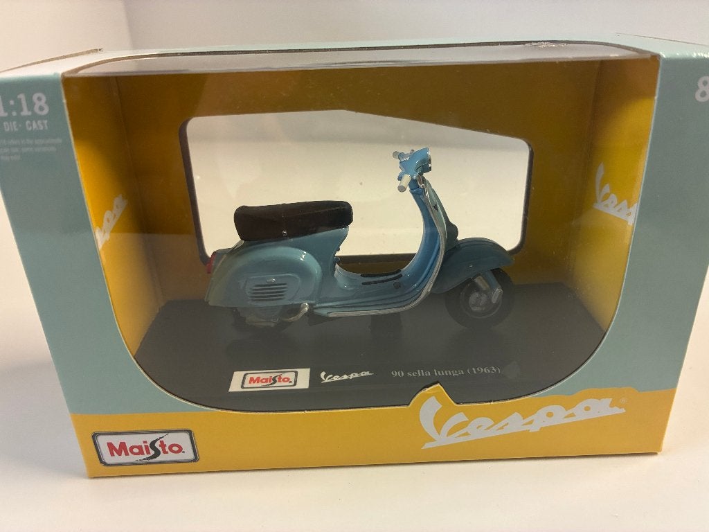 59655: Vespa 90 Sella Lunga - 1963 - Maisto 1:18, Info@maisto.nl, Maisto, De Steenbok 26, 5215 ME ‘s-Hertogenbosch, Nieuw