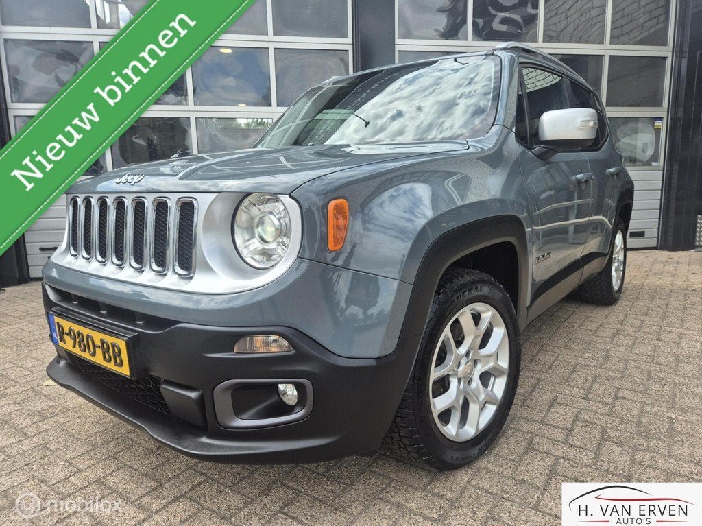 Jeep Renegade 1.4 Limited AWD AUTOMAAT NAVI CAMERA PDC, Auto's, Jeep, Automaat, Euro 6, 4 cilinders, Automatische klimaatregeling