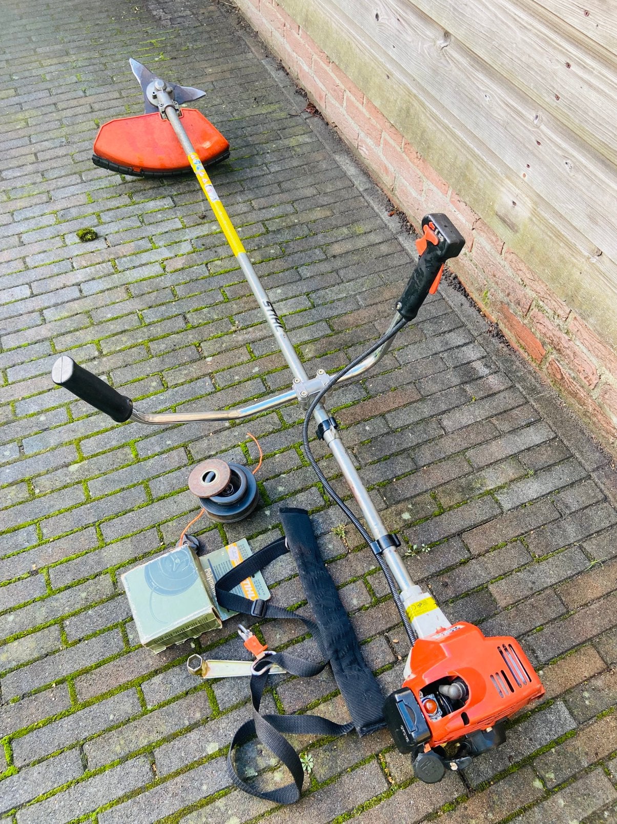 Stihl FS 74 Bosmaaier, Ophalen, Gebruikt