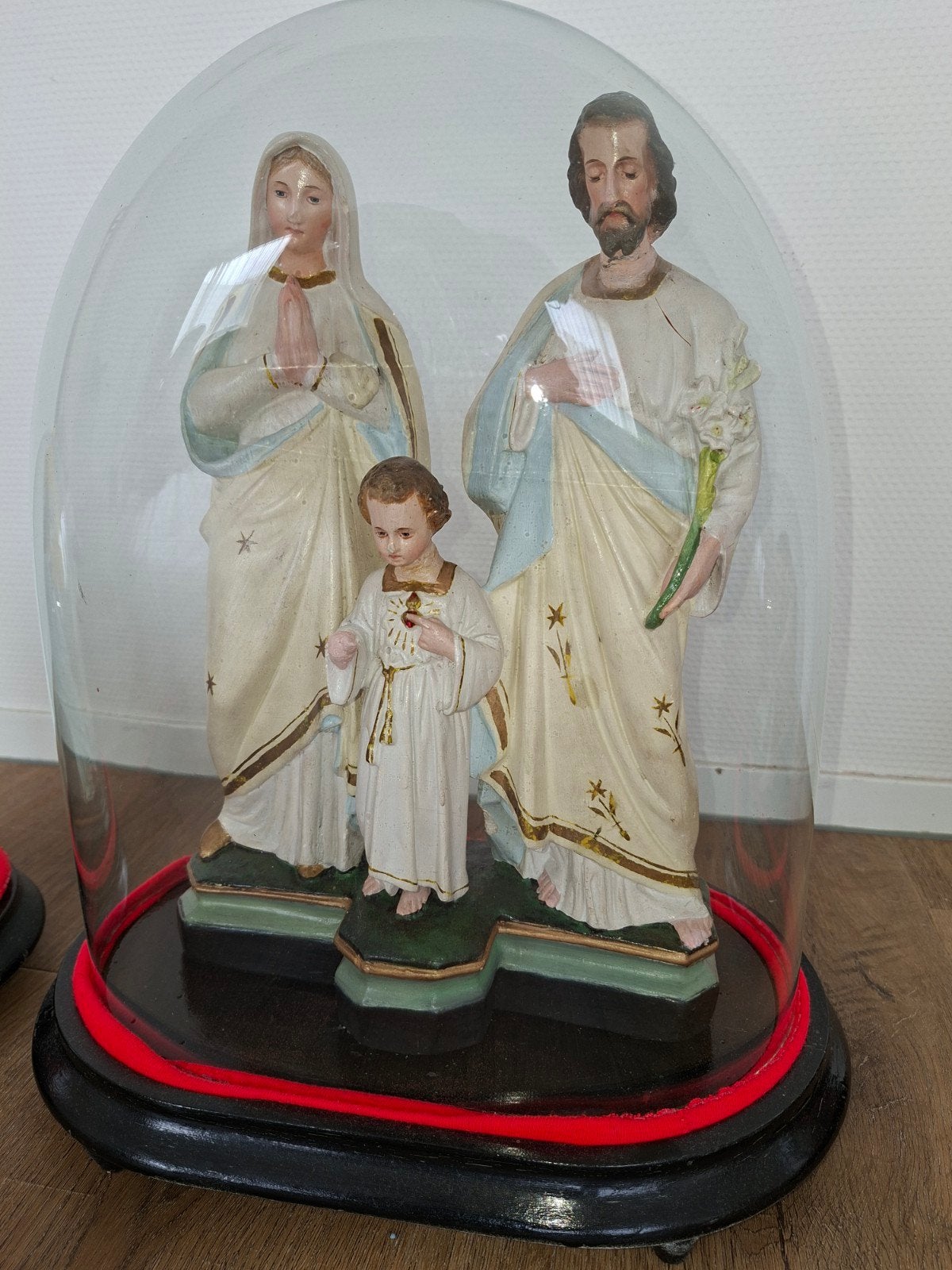Prachtige beelden in stolp - set van 3, Antiek en Kunst, Ophalen of Verzenden