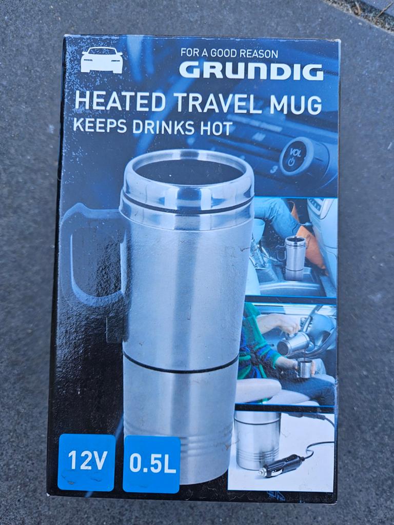 Grundig Verwarmde Reismok 12V 0.5L - Houdt Drankjes Warm, Ophalen of Verzenden, Nieuw